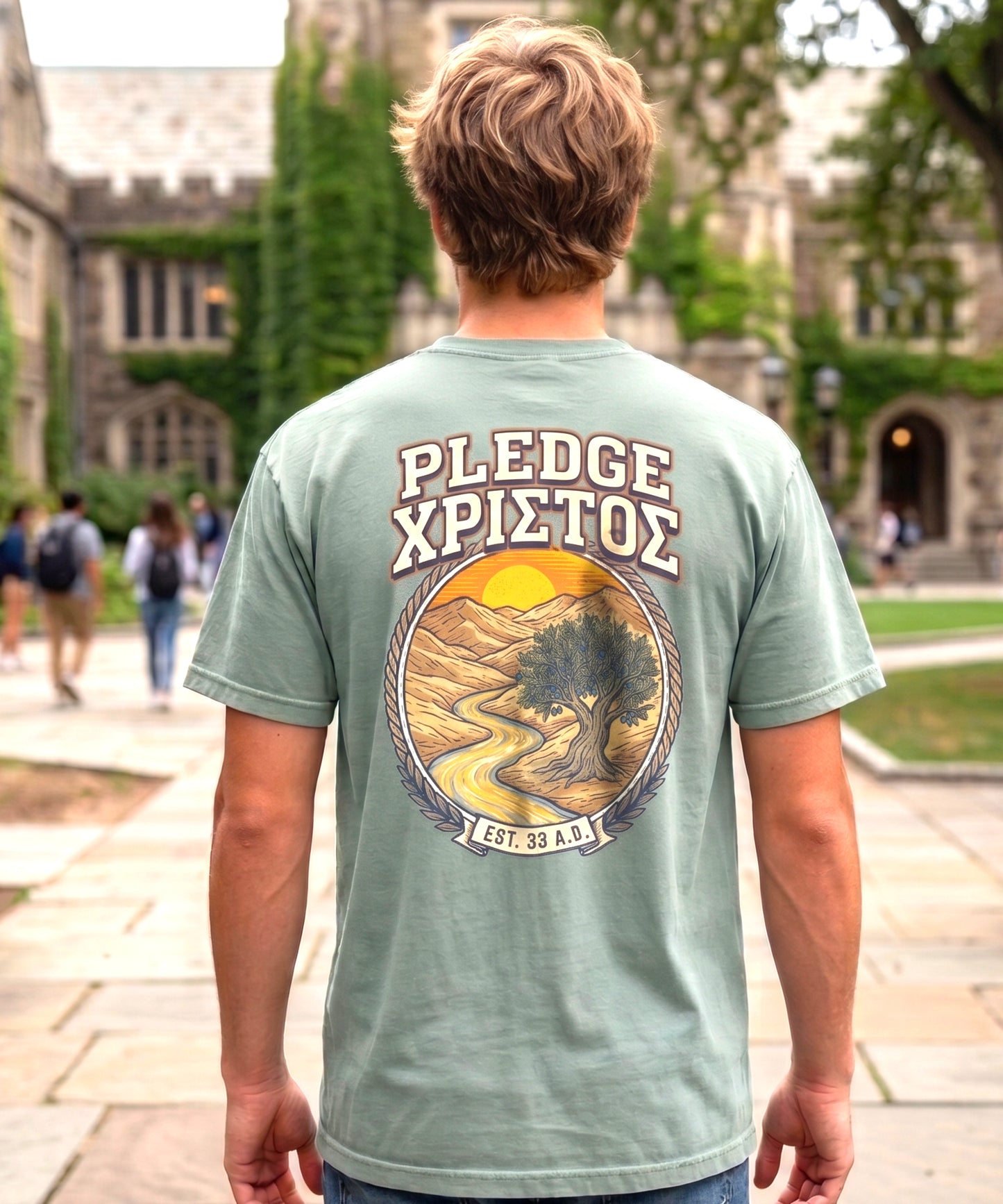 Pledge Christ Greek Tee