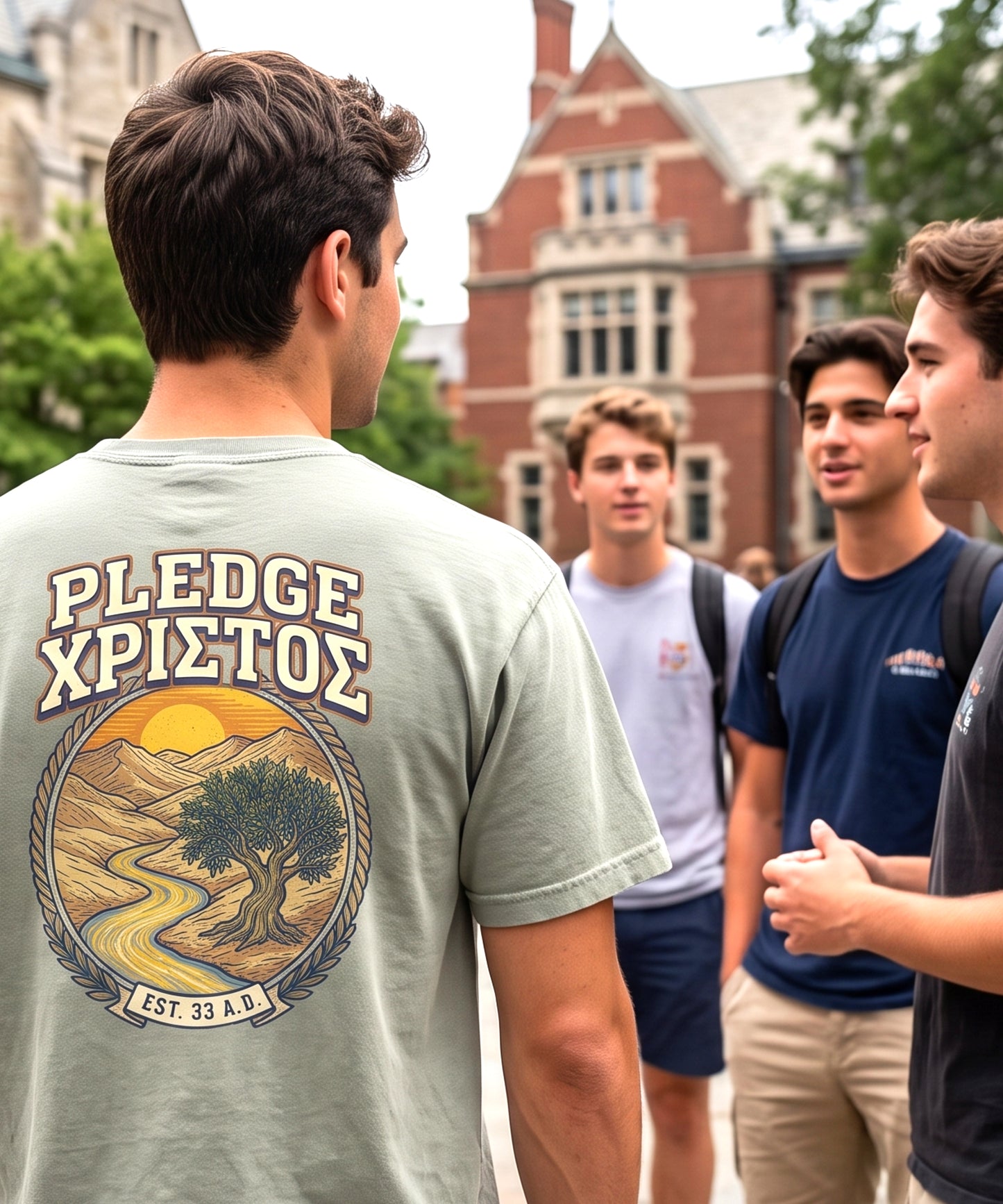 Pledge Christ Greek Tee