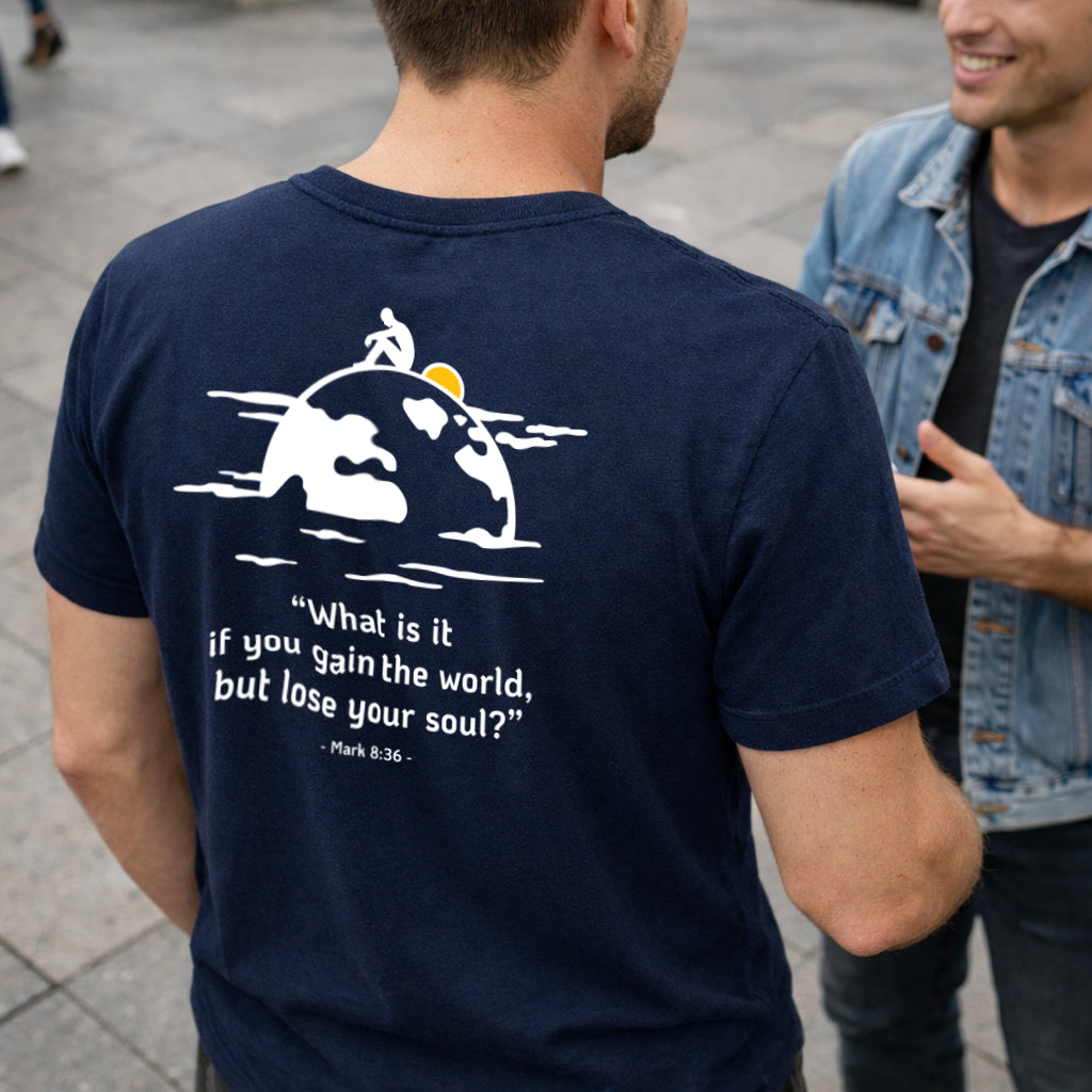 Mark 8:36 Pocket Tee