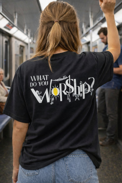 What Do You Worship? Pocket Tee